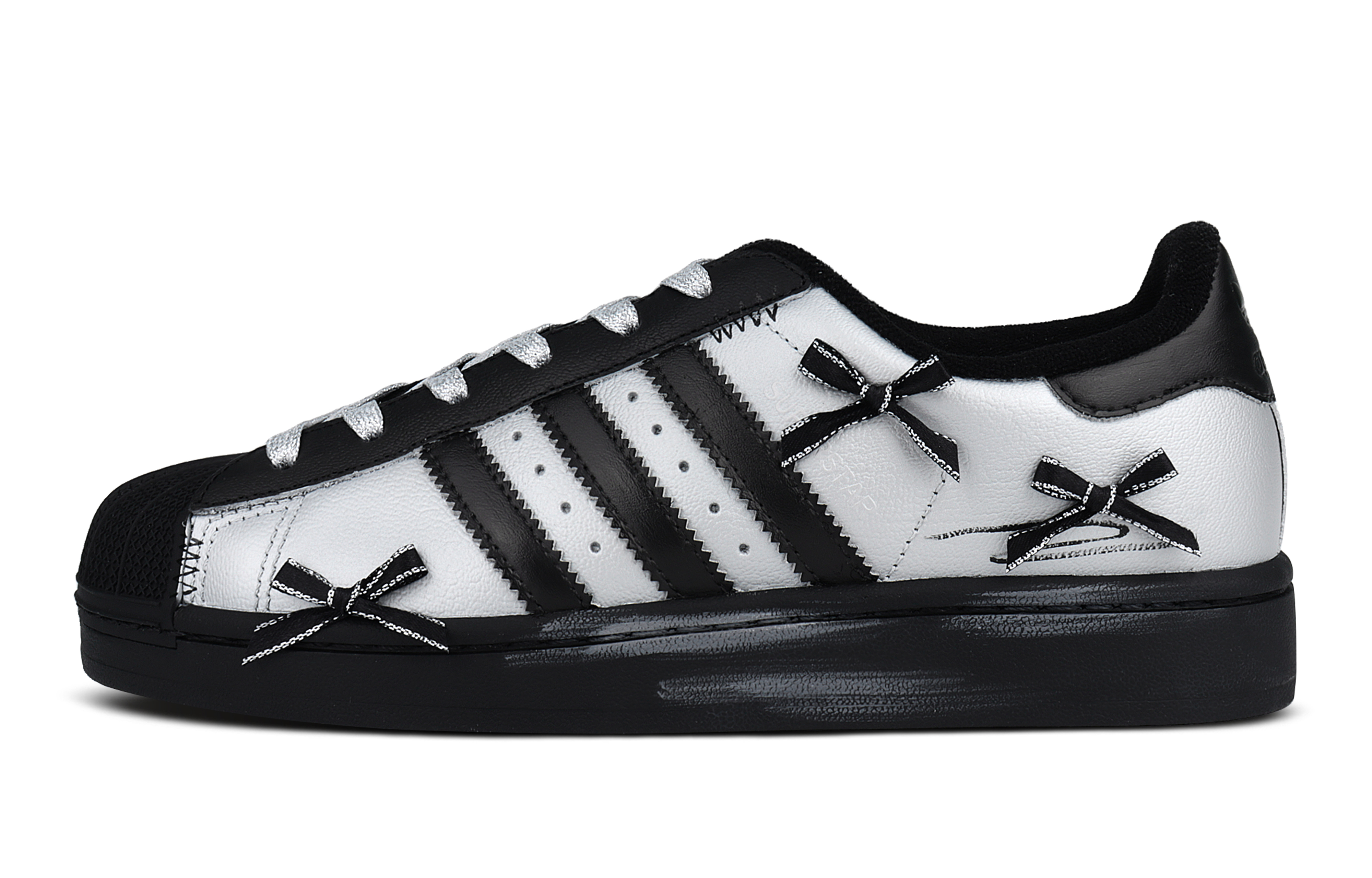 Adidas Originals Superstar 2 Cushioning, Wear Resistant Low top Skateboard Shoes Unisex Silver