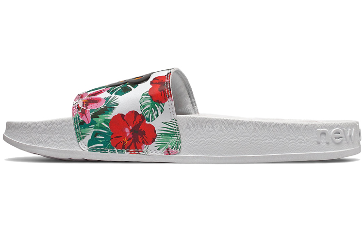 New Balance 200 Series White Black Slippers 'White Black' Women's