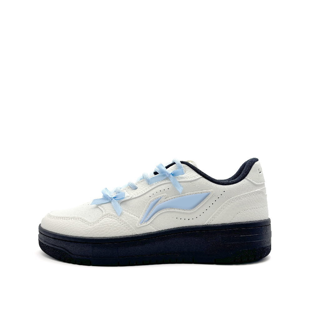 LiNing Tianji Soft Anti Slip Wear Resistant Low Top Skateboard Shoes Women's Ecru