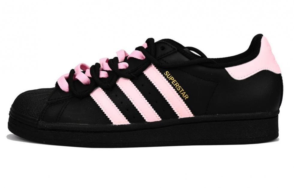 Adidas Originals Pink Ink Sweetheart Vlad Anti Slip Wear Resistant Low Top Skateboard Shoes Women's Black Pink