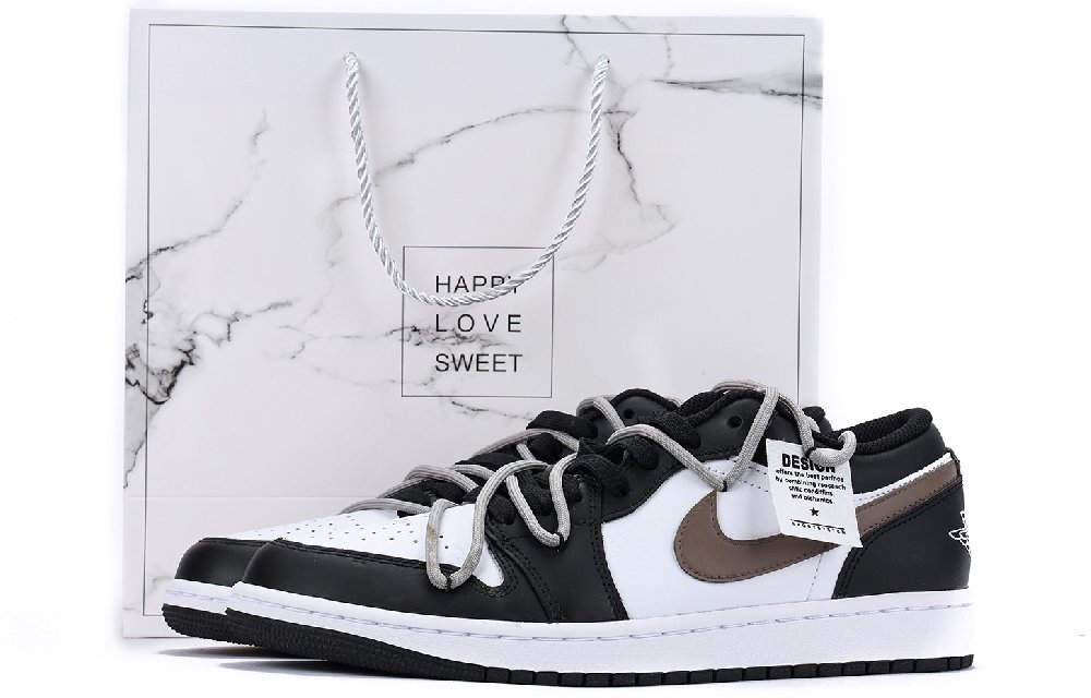 JORDAN Air JORDAN 1 Vintage Basketball Shoes Men Low Top Coffee
