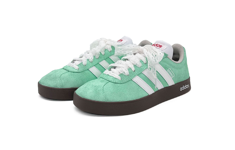Adidas Neo VL Court Lifestyle Low Top Skateboard Shoes Unisex Tiffany White Green