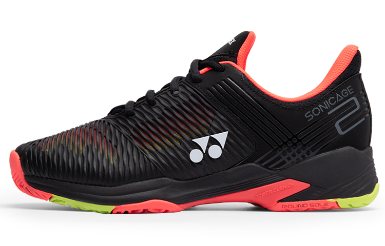 YONEX Wear-Resistant Tennis Shoes Unisex Black Yellow