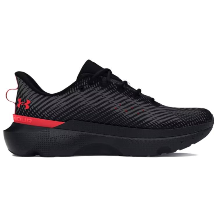 Under Armour Infinite Pro Shock Absorbers With Slip Resistant Features Low Top Running Shoes Men's Black Red