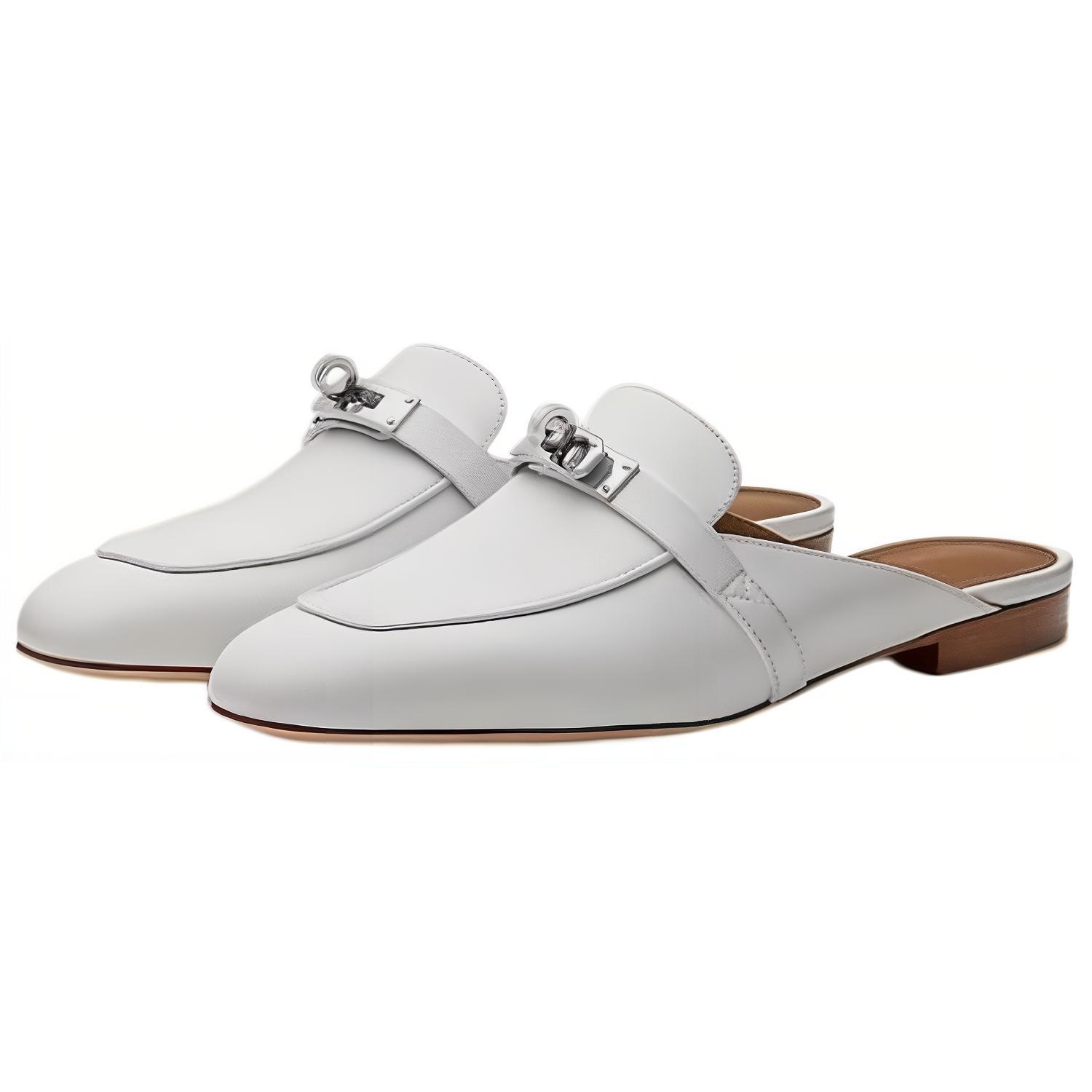 HERMES Casual Single Shoes Women's White купить в интернет-магазине Yoocart с быстрой доставкой по России.