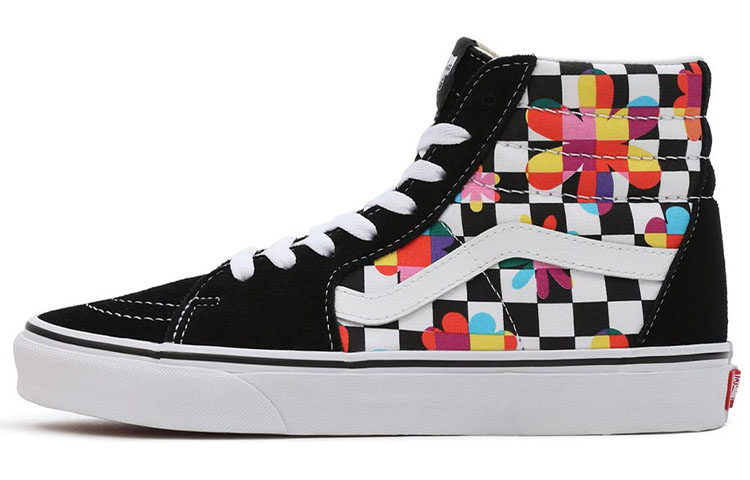 Vans Sk8 Hi 'Floral Checkerboard' Sneakers
