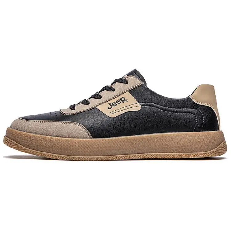 Jeep Low-Top Casual Shoes Men's Brown Black