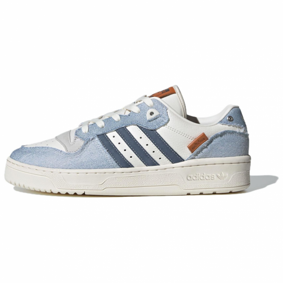 Adidas Originals Rivalry Series Skateboard Shoes Unisex Low-Top Blue Gray White