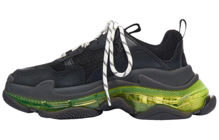 Balenciaga Triple S Black Yellow Fluo Women's