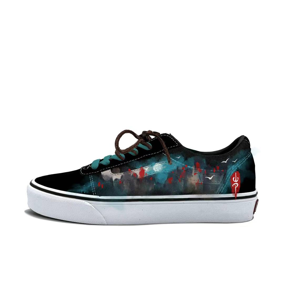 Vans Ward Abrasion Resistant Low top Skateboard Shoes Men's Green