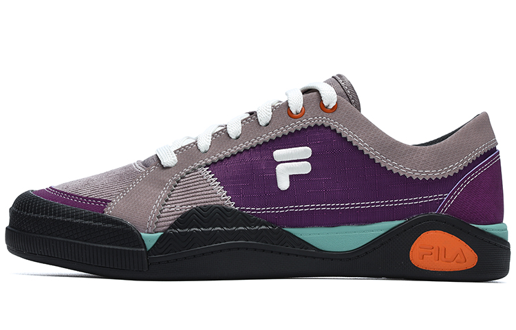FILA FUSION ATV Low Top Skateboard Shoes Women's Purple Gray Red