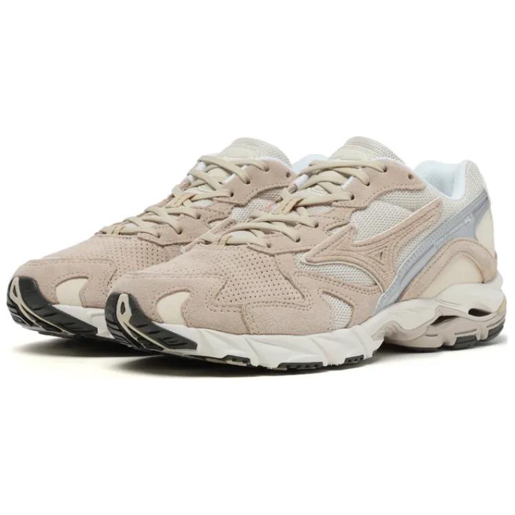 Mizuno Wave Rider 10 Anti-Slip Wear-Resistant Low-Top Running Shoes Unisex Beige Brown