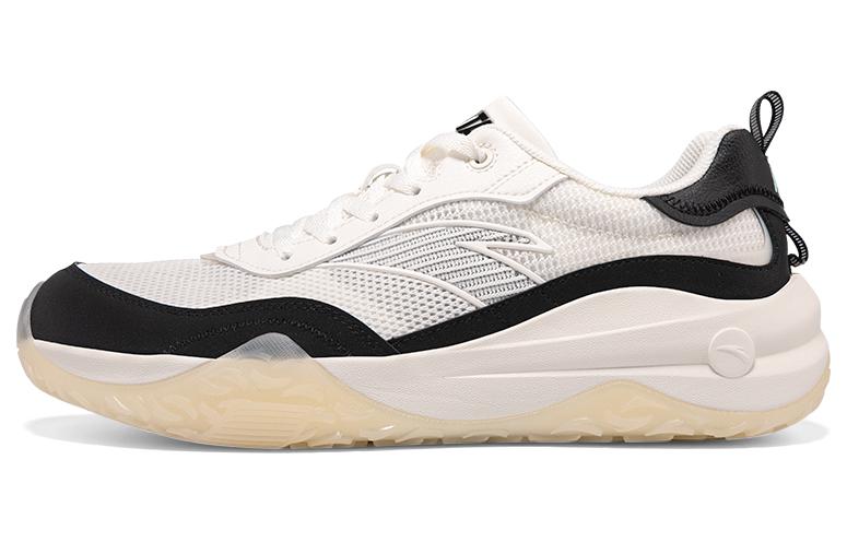 Anta Anti-Slip And Wear-Resistant Lightweight Low-Top Sports Casual Shoes Men's White Black
