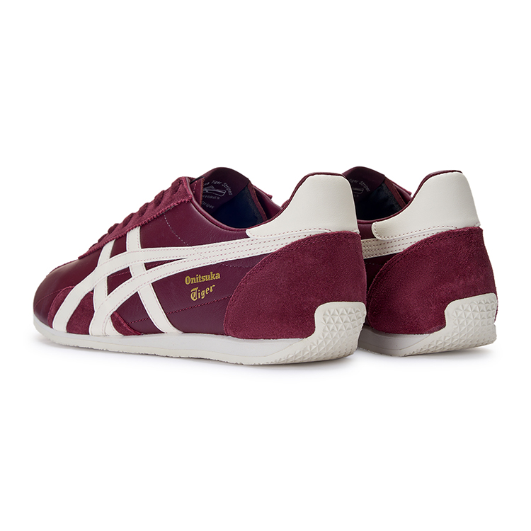Onitsuka Tiger Runspark Anti Slip Wear Resistant Low Top Casual Shoes Unisex Burgundy