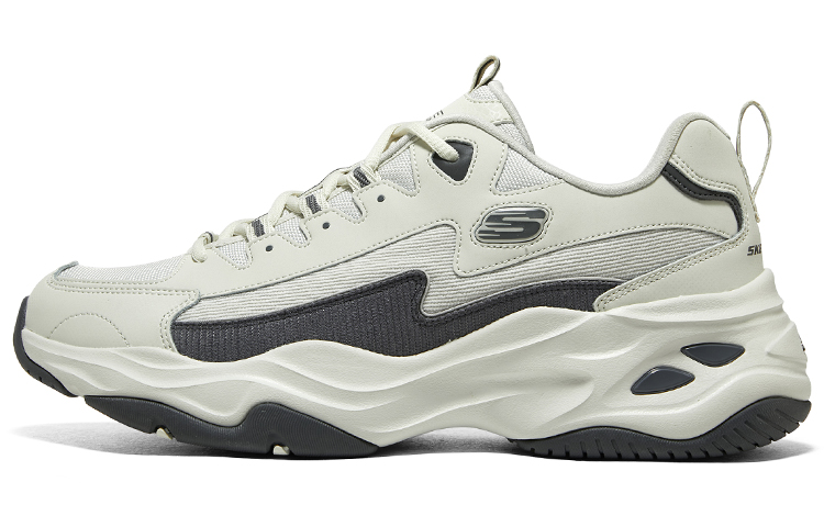 Skechers D'Lites 4.0 Shoes 'White Grey'