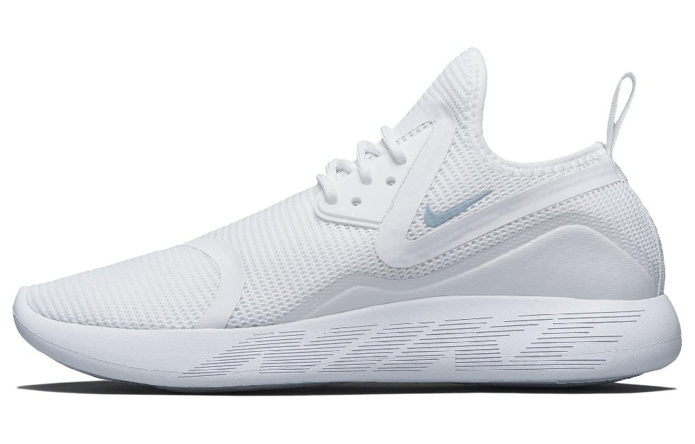 Nike LunarCharge Breathable And Lightweight Low Top Running Shoes Unisex White