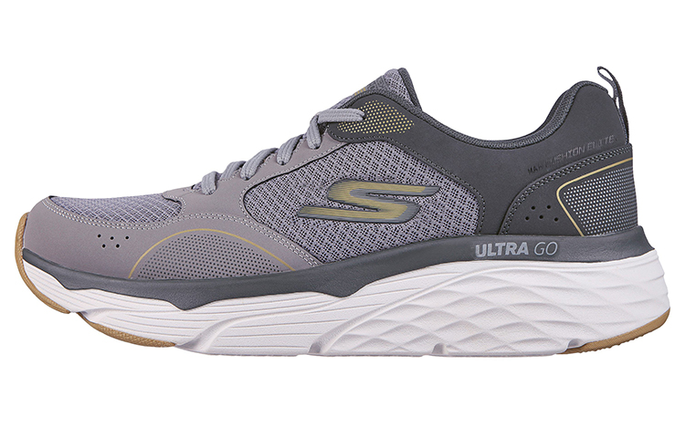 Skechers Max Cushioning Training Shoes Men Low-Top Gray/Yellow