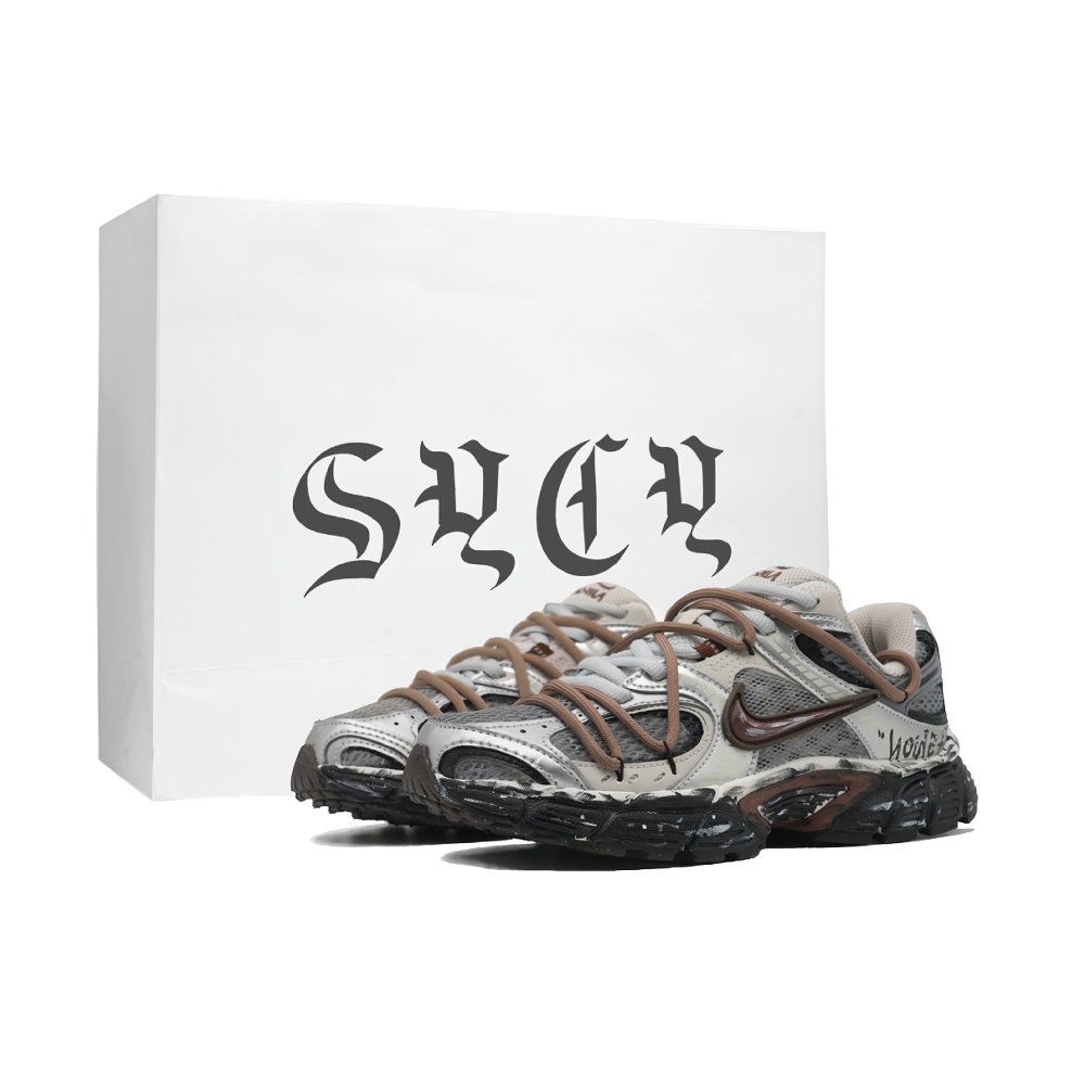 Nike V5 RNR Abrasion Resistant Low Top Casual Running Shoes Women's Gray Black Brown