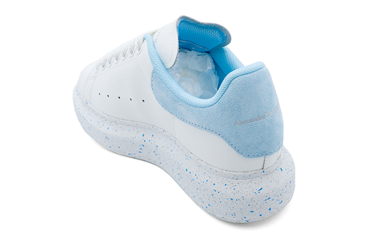 Alexander McQueen Larry Low Top Skateboard Shoes Women's White Water