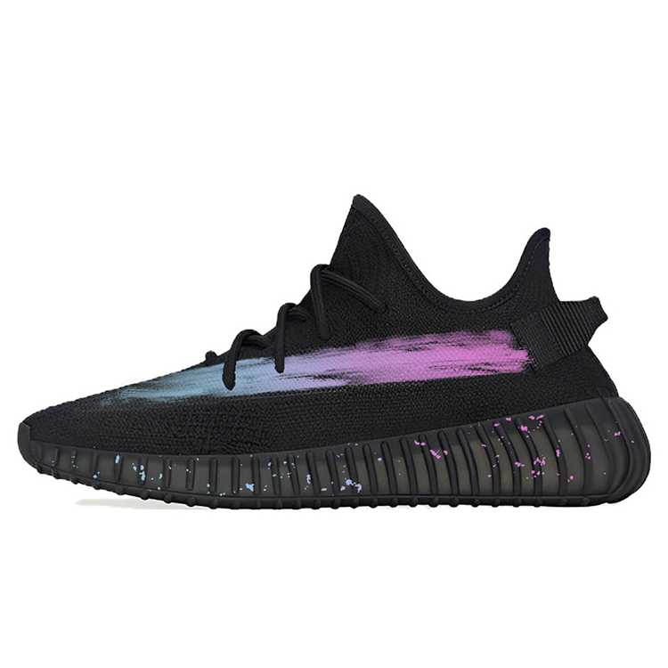 Adidas Originals Yeezy Boost 350 V2 Low-Top Casual Shoes Unisex Black Multicolor