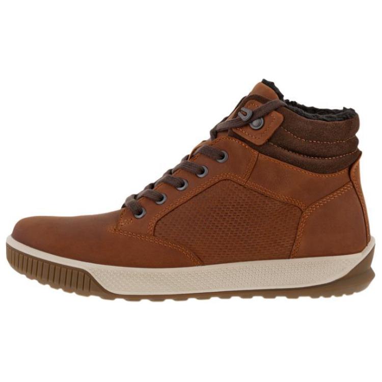 Ecco Bypath Tred Ankle Boots Men's Brown