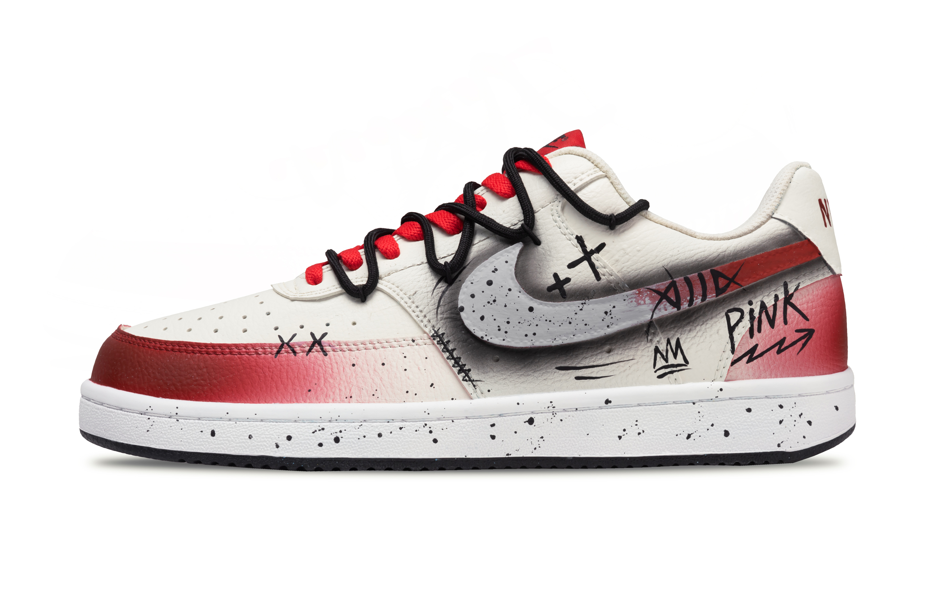 Nike Scarlet Moon Slip Resistant Abrasion Resistant Low top Skateboard Shoes Unisex Dark Red
