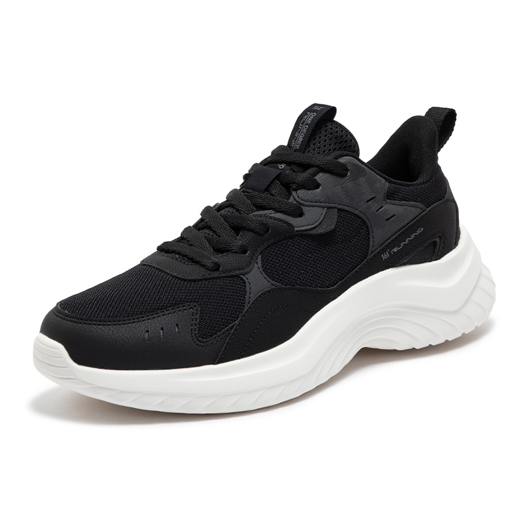 361° Anti Slip Wear Resistant Low Top Casual Running Shoes Men's Black Gray купить в интернет-магазине Yoocart с быстрой доставкой по России.