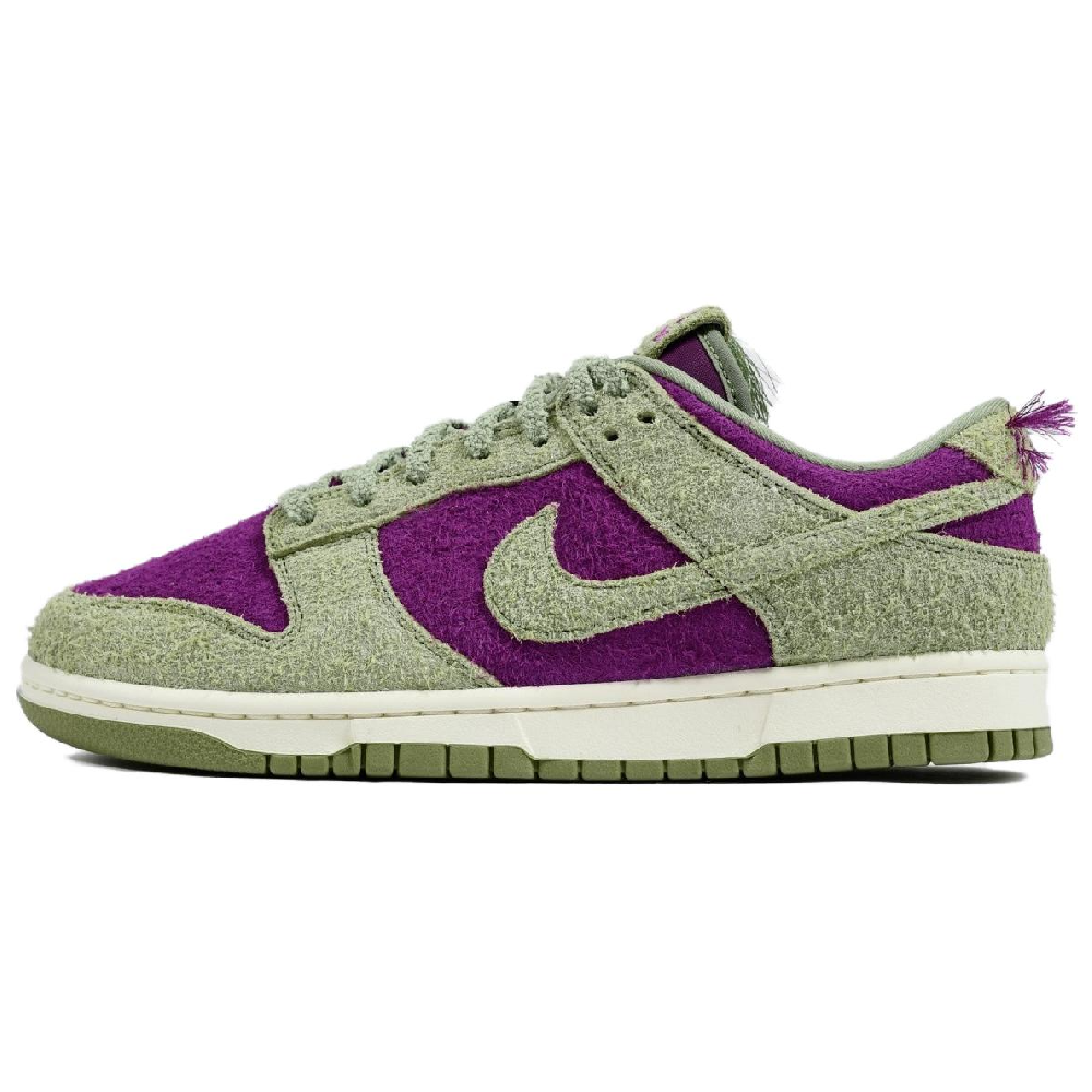 Nike Dunk Low Top Skateboard Shoes Men's Green Purple