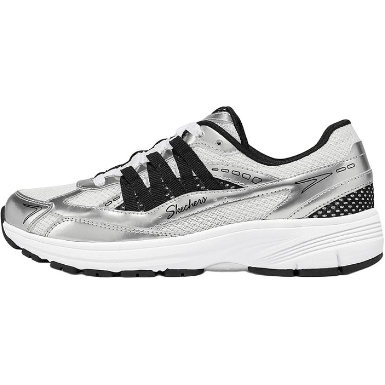 Skechers Modern Comfort Abrasion Resistant Low Top Casual Shoes Women's Silver