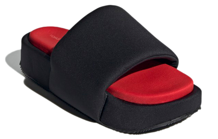 Y 3 Slide Black Red