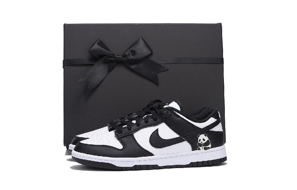 Nike Dunk Coverage Slip Resistant And Abrasion Resistant Low Top Skateboard Shoes Unisex Black