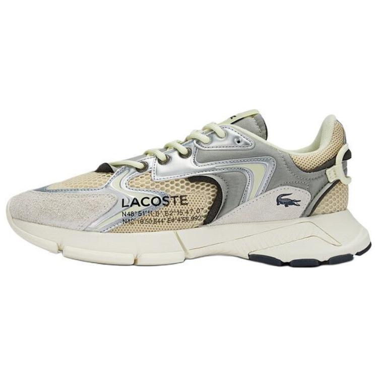 LACOSTE Low-Top Casual Shoes Men's Light Yellow