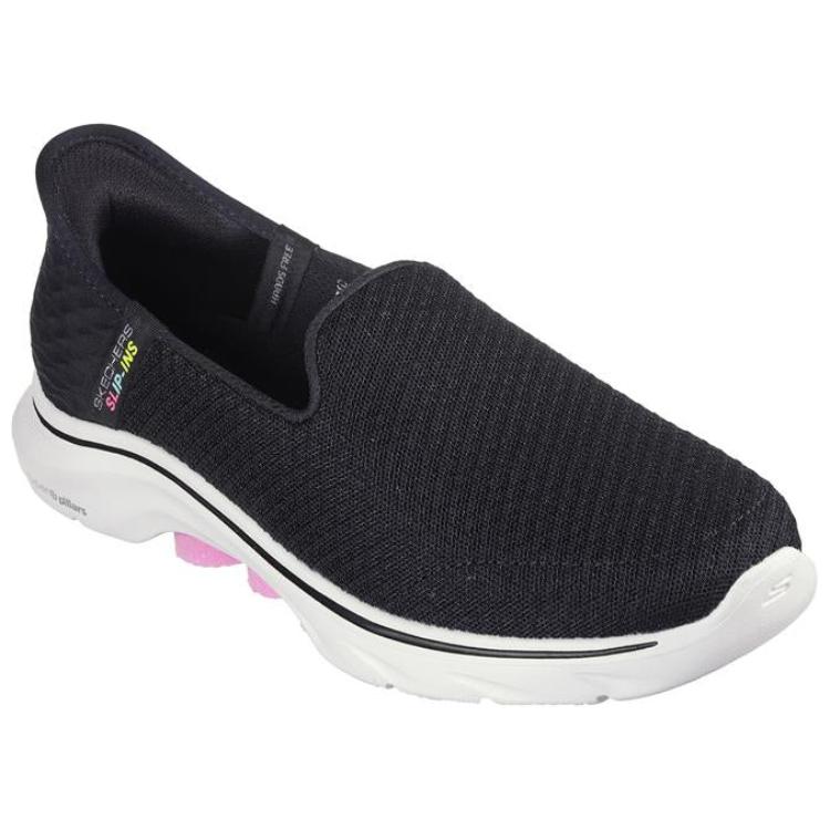 Skechers GO WALK 7 Low Top Casual Shoes Women's Black