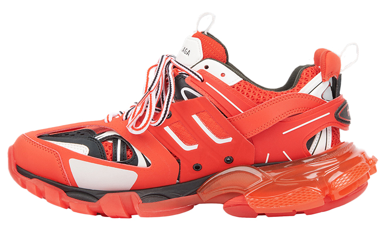 Balenciaga Track Clear Sole Red