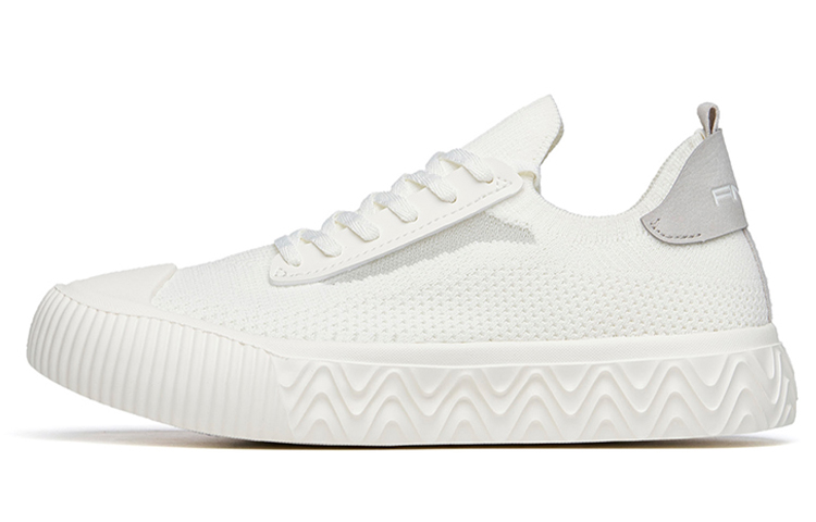 Anta Breathable Low-Top Skateboard Shoes Women's Ivory White Gray