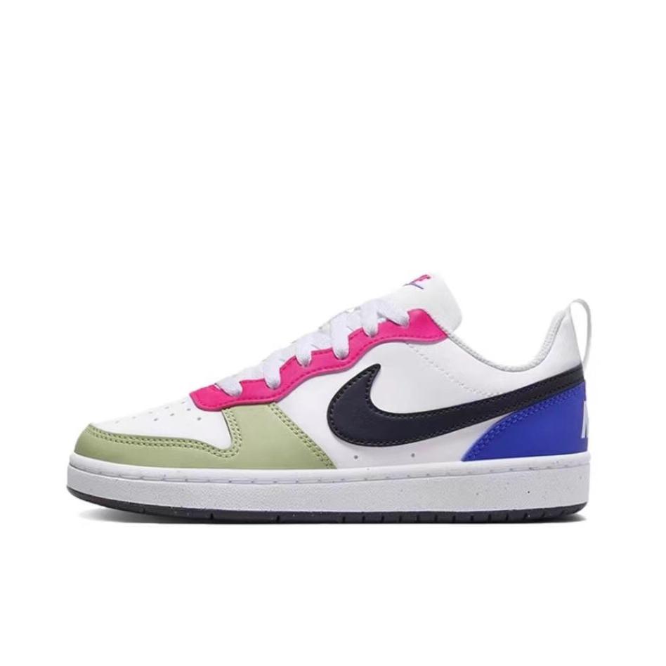 Nike Court Borough Dawn Glow Manufacturing Lightweight And Breathable Low Top Skateboard Shoes GS Blue Pink купить в интернет-магазине Yoocart с быстрой доставкой по России.