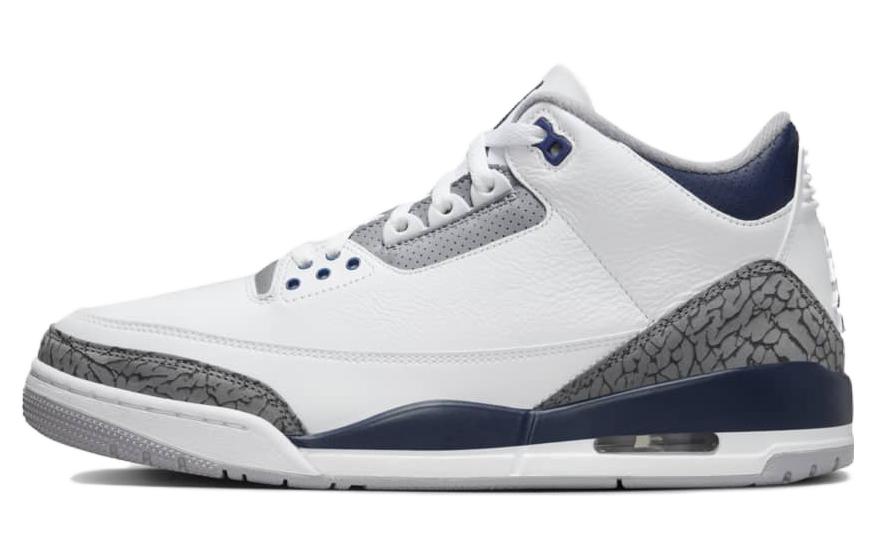 Jordan Air JORDAN 3 Винтажные баскетбольные кроссовки MID Top Мужские