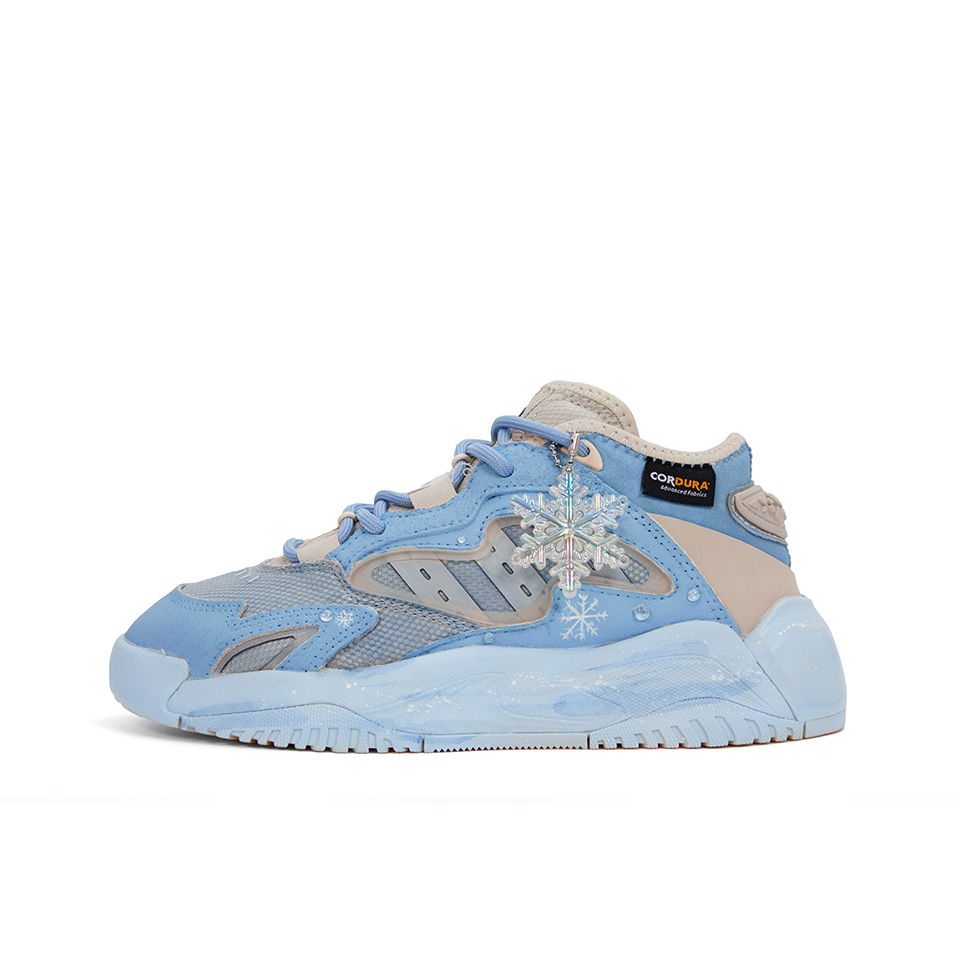 Adidas Originals Streetball Anti-Slip Wear-Resistant Mid-Top Casual Shoes Unisex Light Blue
