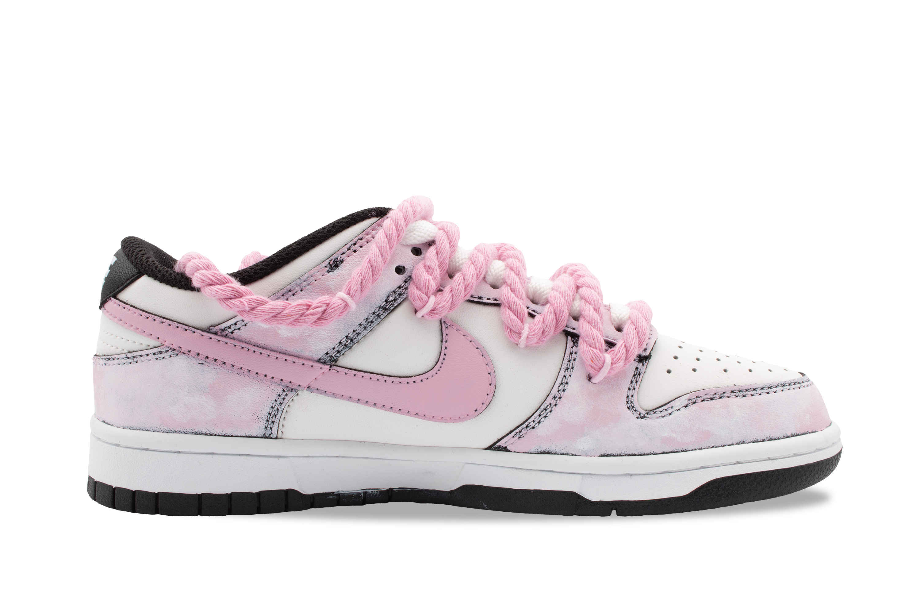 Nike Dunk Pink Ocean Abrasion Resistant Low Top Skateboard Shoes Women's Girly Pink купить в интернет-магазине Yoocart с быстрой доставкой по России.