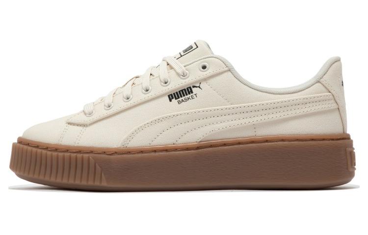PUMA Basket Platform Canvas 'Beige' Women's