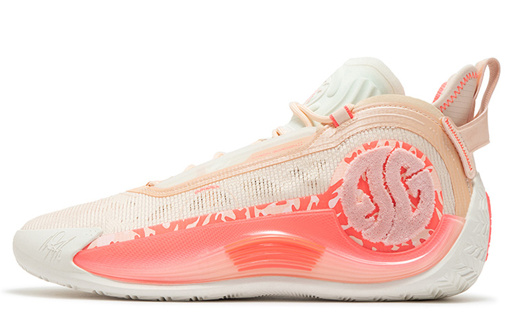361° AG4 SOAR SE Basketball Shoes Men's Mid Top Begonia Pink