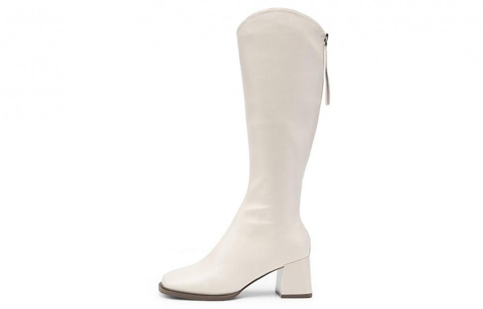 EBLAN Knee high Boots Women's Beige