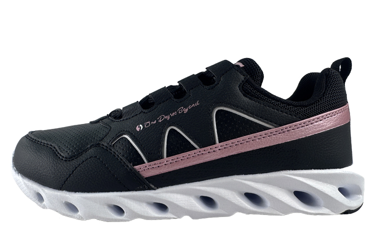 361° Cushioning Low Top Running Shoes Women's Black Gold