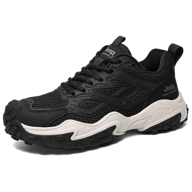 Jeep Low Top Hiking Shoes Men's Black