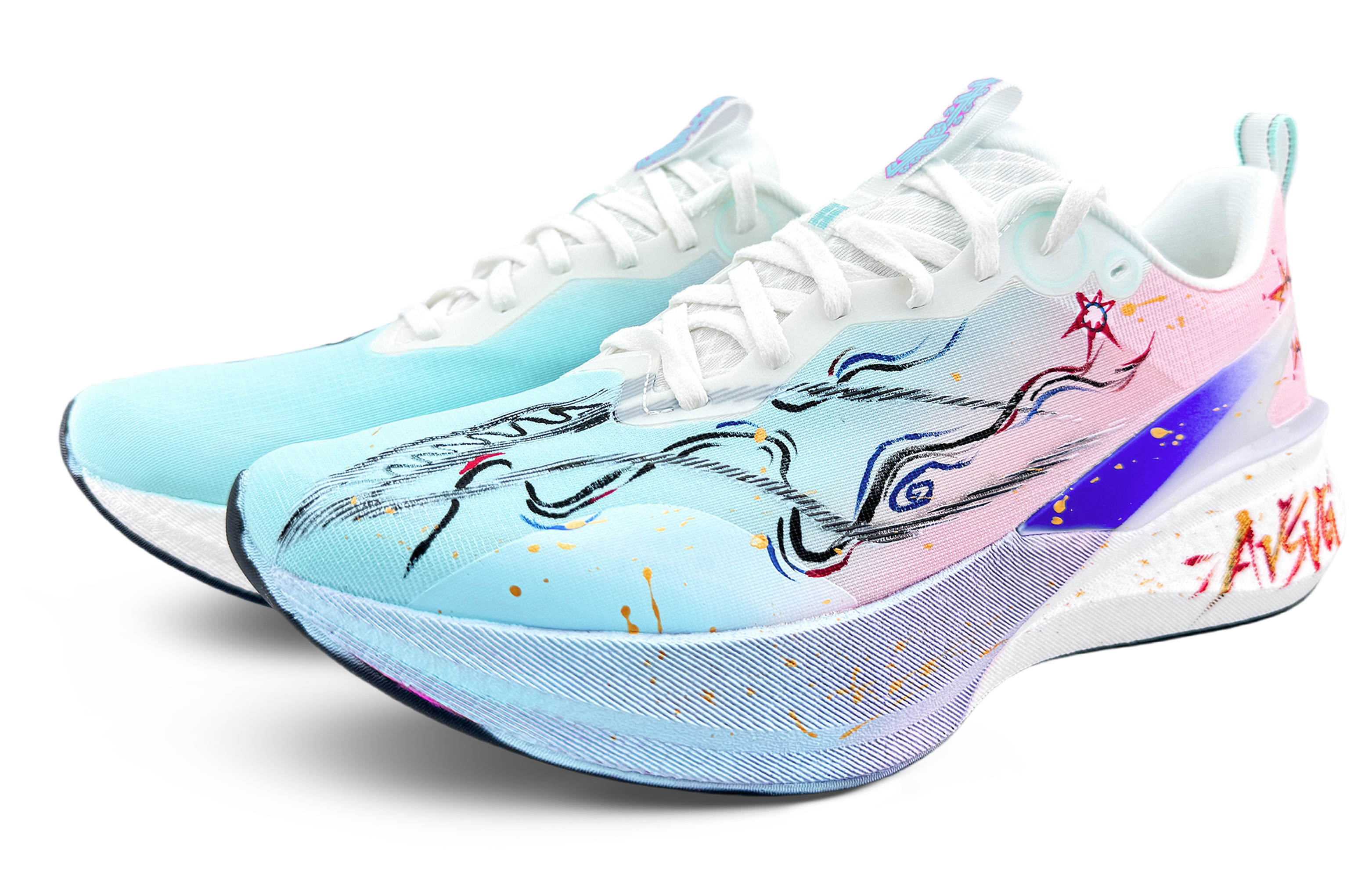 LiNing Red Hare 8PRO Cushioning, Wear Resistant Low Top Training Running Shoes Unisex Sky Blue купить в интернет-магазине Yoocart с быстрой доставкой по России.