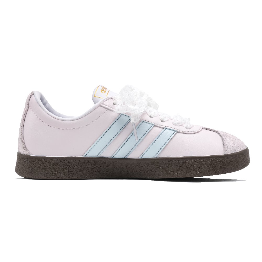 Adidas Neo VL Court 2.0 Iridescent Cat Shadow Slip Resistant Low Top Skateboard Shoes Unisex Lotus Color