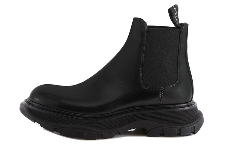 Alexander McQueen Chunky Sole Chelsea Boots Black Women's