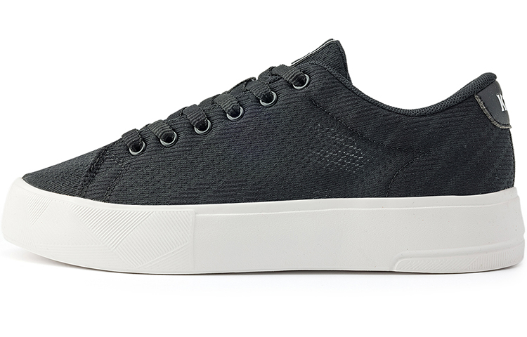 Kappa Low-Top Skateboard Shoes Unisex Black