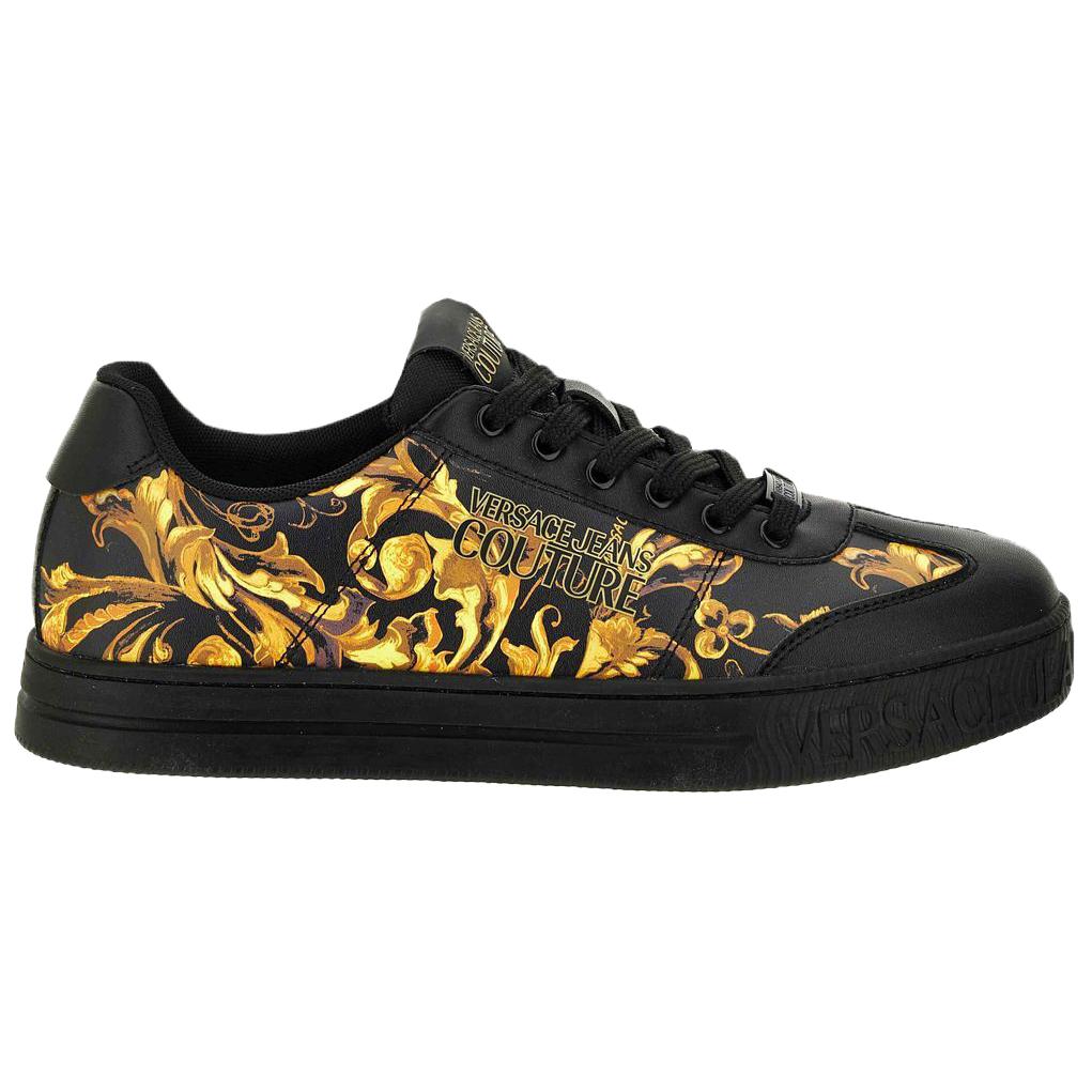 VERSACE JEANS COUTURE Low top Skateboard Shoes Men's Black
