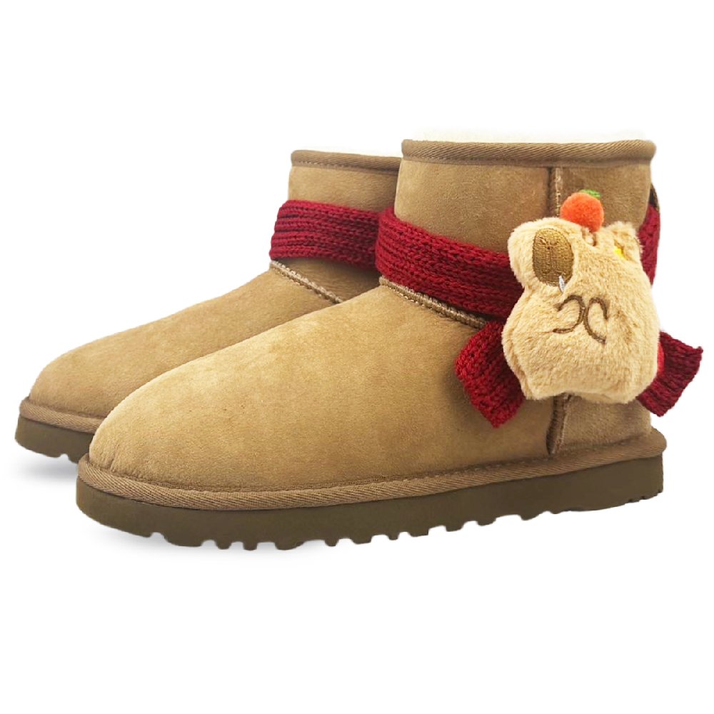 UGG CLASSIC MINI Warm And Wear-Resistant Short Snow Boots Women's Brown